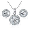 Zircon Necklace Earring Set