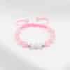 Couple Natural Stone Crystal Colorful Stone Woven Bracelet