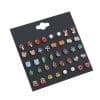 20 Pairs Of Cute All-Match Animal Fruit Combination Set Earrings
