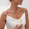 Ginkgo Leaf Tassel Three-dimensional Niche Retro High Sense Necklace Women