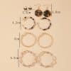 Personalized Earring Set 5 Pairs Of Creative