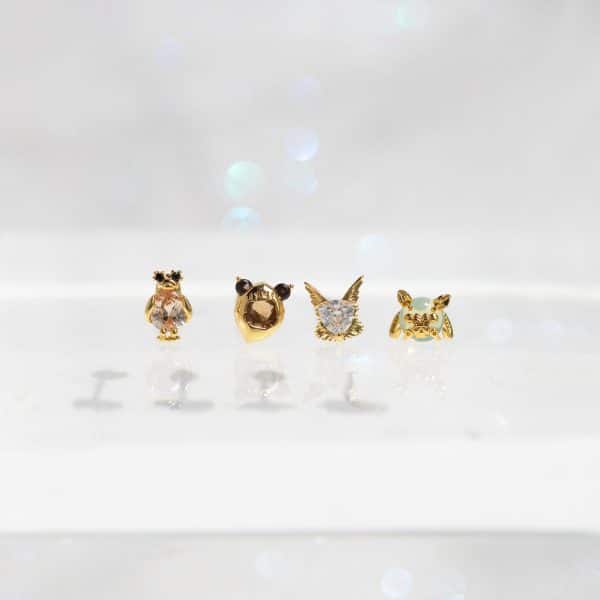 Women's Fashion Simple Micro-set Zirconia Earrings