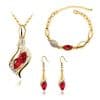 Angel Fairy Horse Eye Zircon Jewelry Set
