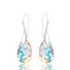 Colored Crystal Drop Earrings