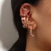 French Retro Niche Design High-end Set Ear Clip Earrings
