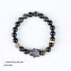 Creative Niche Cute Lying Rabbit Simple Obsidian Bracelet