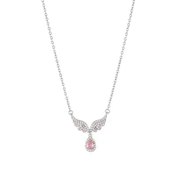 Women's Simple S925 Sterling Silver Fishtail Pendant Necklace