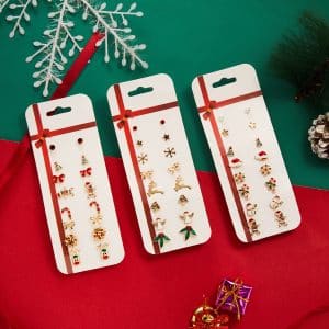Fashion 8 Pairs Pearl Combination Card Stud Earring Set