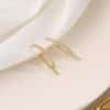 Delicate Micro-set Zircon Mosquito Coil Painless Earrings