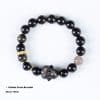 Creative Niche Cute Lying Rabbit Simple Obsidian Bracelet
