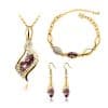 Angel Fairy Horse Eye Zircon Jewelry Set