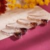 Drop-shaped Natural Garnet S925 Pure Earrings