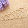 Big Circle Metal Exaggerated Circle Earrings Circle Geometry Earrings