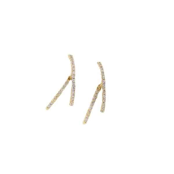 Delicate Micro-set Zircon Mosquito Coil Painless Earrings