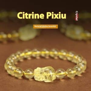 Citrine Pi Xiu Bracelet Chinese Simple