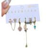 New Light Luxury Zircon Earrings Earring Set