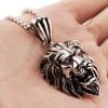 Retro Lion's Head Stainless Steel Domineering Necklace