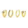 Women's Snake Shape Spiral Hoop Earrings Set