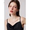 Women's Simple 999 Sterling Silver Double Ring Necklace