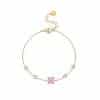 French Elegant Square Zircon Minimalist Titanium Steel Bracelet Does Not Fade