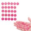 12 Colors Round Drop Oil English Letter Alloy Pendant DIY Ornament Accessories