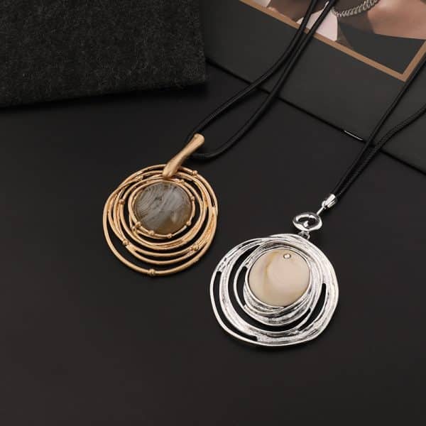 Vintage Large Round High-grade Sweater Chain Necklace