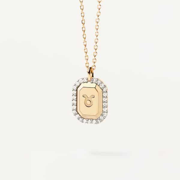 S925 Sterling Silver Twelve Constellation White Zircon Ladies' Pendant Necklace