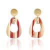 Drop-shaped acrylic earrings