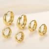 Exaggerated And Personalized Gold Earrings Simple Vintage Circle Earrings Suit 3 Pieces