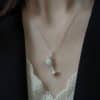 White Granulated Sugar Cup Necklace
