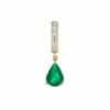 Water Drop Pendant Earrings With Zircon Microinlay