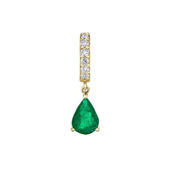 Water Drop Pendant Earrings With Zircon Microinlay