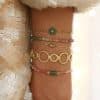 European And American New Thread Ring Stitching Open-ended Bracelet