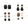 Drop Glaze Geometric Earrings Irregular Round Square Drop Earrings