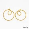 Streamlined Earrings Stainless Steel Geometric Circle Curve Earrings