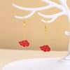 Cosplay Red Cloud Pendant Drop Earrings