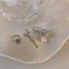 Frigid Wind Butterfly Earrings Women's Niche Simple 3Piece Set