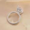 925 Silver Inlay  Women's 3CT Rhinestone Ring