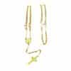 Stainless Steel Cross Pendant Necklace Sweater Chain Necklace