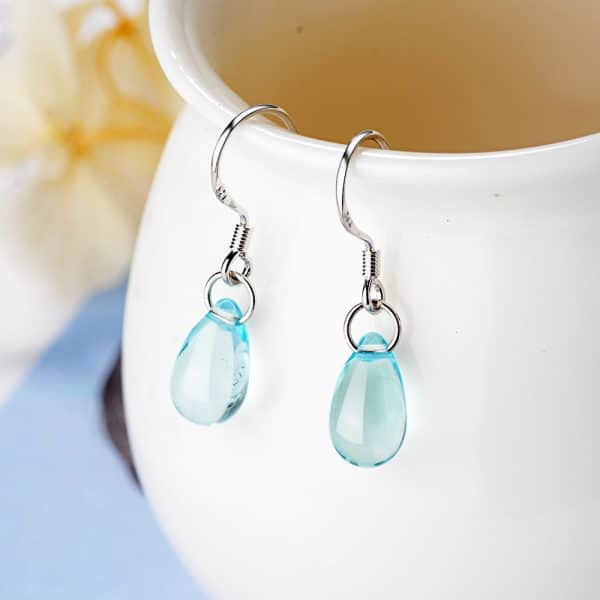 Crystal drop drop earrings
