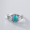 Todorova New Fashion Jewelry Ring Single Blue Stone