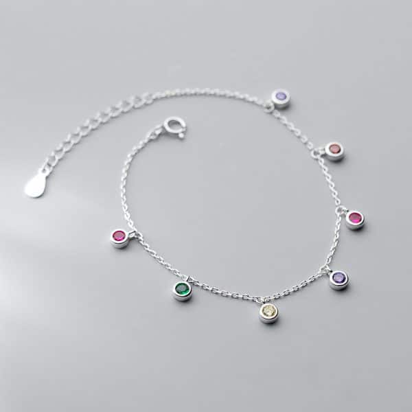 Simple Geometric Round Ornamental Stone Tassel Elegant Graceful Hand Jewelry