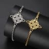 Cutting Titanium Steel Bracelet Double Hole Stainless Steel Bracelet