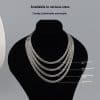 Advanced Double-woven Four-sided Grinding Trend Men's Versatile Simple Necklace