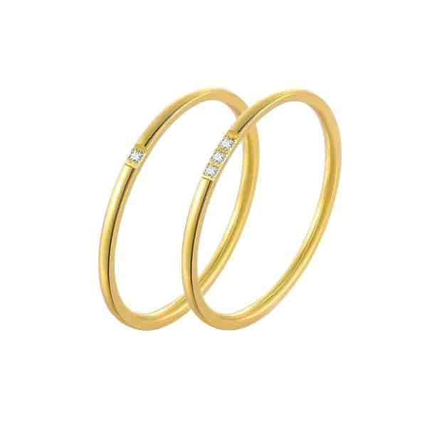 All-matching Diamond-studded Ring Advanced Design Sense