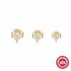 Simple All-match Ins Style Sterling Silver Earring Set