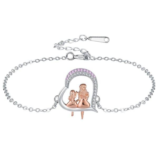 European And American Mother's Day Bracelet Heart-to-heart Protection Family Ornament