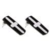 Anime Metal Rectangle Cross Drop Earrings Stud Earrings