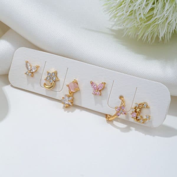 Women's Fashion Six-piece Earring Set