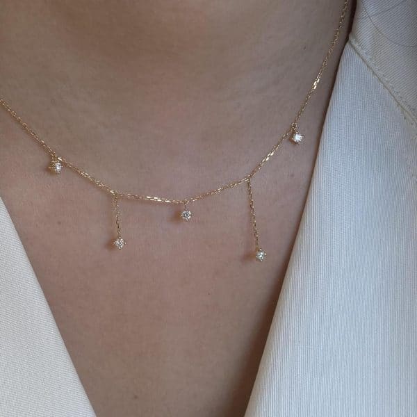 Special-interest Design High-grade Tassel Light Luxury Double Layer Twin Clavicle Chain